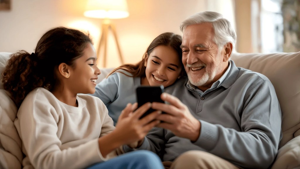 Senior-friendly smartphone features comparison - large buttons, clear screen, emergency calling